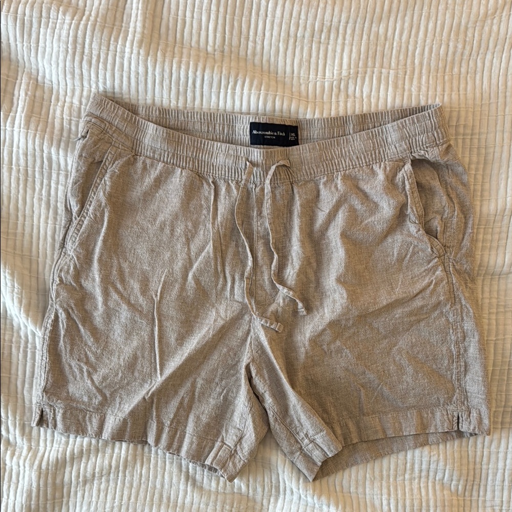 Abercrombie & Fitch 6” Linen-blend Pull-on Shorts